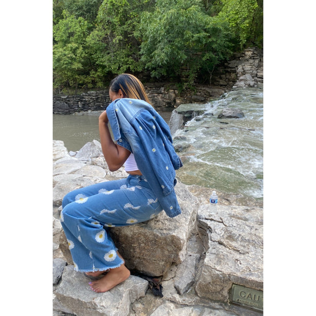 Denim Flower 2pc Set