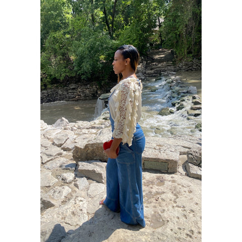 Laced With Love Dressy Blouse