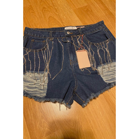 Bling Denim Shorts